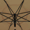 vidaXL - Parasol - 3-laags - met - aluminium - paal - 3,5 - m - taupe