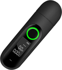 TechU™ Digitale Alcoholtest – Zwart – Hygiënische Blaastest voor Auto – USB Ingang