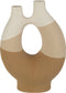 J-Line vaas Organisch - keramiek - beige/lichtbruin - large