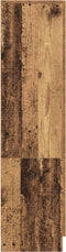 vidaXL - Hoge - Kast - van - Oud - Hout - 31,5x32x124 - cm - Gemaakt - van - Hout