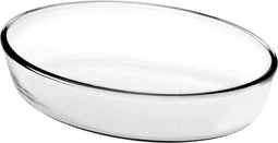 Pasabahce Ovenschaal van borosilicaat glas - ovaal - 2 Liter - 30,5 x 22 x 6 cm