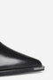 BRONX next-low-kole - Enkellaars - Rits en metal welt clip - Zwart