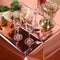 Partizzle 2x - Wegwerp Tafelkleed Set - Extra groot 274 x 137 cm - Rosé Goud