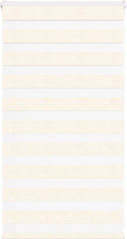 vidaXL - Zebra - rolgordijn - 80x100 - cm - stofbreedte - 75,9 - cm - marmerbeige