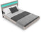 Juskys Lissabon - Zwevend bed - Incl. LED - Beige - 140x200cm