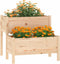 vidaXL - Plantenbak - 84,5x84x75 - cm - massief - grenenhout