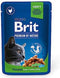 Brit Premium - Natvoer - Gesteriliseerde Kat - Zakje - Kip Plakjes - 100GR - 1ST