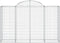 vidaXL - Schanskorven - 5 - st - gewelfd - 200x50x120/140 - cm - ijzer