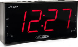 Caliber HCG007 - Wekkerradio - FM Radio - Dubbel Alarm - Dimbaar Display - Zwart