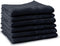 LINNICK Pure Handdoeken Set - 100% Katoen - Black - 60x110cm - Per 6 Stuks