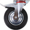 Benson Zwenkwieltje - met rem - rubber zwart - draagkracht 205 kg - zwenkwielen