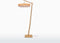 GOOD&MOJO Vloerlamp Palawan - Bamboe/Wit - Ø77cm - Scandinavisch,Bohemian - Staande lampen voor Woonkamer - Slaapkamer