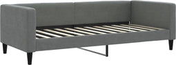 vidaXL - Slaapbank - 90x200 - cm - stof - donkergrijs