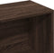 vidaXL - Boekenkast - 57x28,5x174 - cm - bewerkt - hout - bruin - eikenkleurig