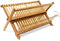 Secret de Gourmet Afdruiprek - 2-laags - bruin - 42 x 33 cm - bamboe hout - afwasrek - afwassen