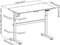 Zit sta bureau elektrisch in hoogte verstelbaar - 118 x 58 cm - wit