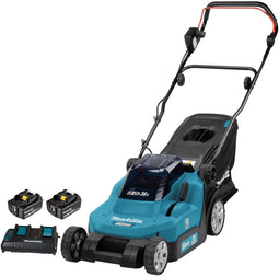 Makita DLM382CM2 - Grasmaaier - 2x 18V 38cm 2x4,0Ah Accu met Duolader