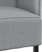 vidaXL - Hoge - rug - Lichtgrijs - 109x56x121 - cm - Stof