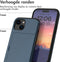 imoshion Hoesje Geschikt voor iPhone 15 Hoesje - Ruimte voor 2 pasjes - imoshion Backcover met pasjeshouder - Donkerblauw
