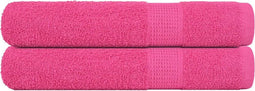 vidaXL - Saunahanddoeken - 2 - st - 80x200 - cm - 360 - g/m² - 100% - katoen - roze
