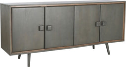 Dientafel DKD Home Decor 177 x 38 x 75 cm Hout Donker grijs
