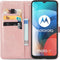 iMoshion Hoesje Geschikt voor Motorola Moto E7 Hoesje Met Pasjeshouder - iMoshion Mandala Bookcase - Roze