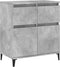 vidaXL - Dressoir - 60x35x70 - cm - bewerkt - hout - betongrijs