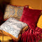 Dutch Decor ZICO - Kussenhoes zigzag 45x45 cm Merlot - rood - superzacht - met rits