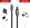 Lindy 36943 - USB-kabel USB 2.0 USB-C naar USB-B - 3.00 m - Zwart