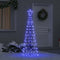 LED Kerstboom met 390 LED met grondpennen Blauw 250 cm IJzer