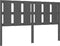 vidaXL - Hoofdbord - 155,5x4x100 - cm - massief - grenenhout - grijs