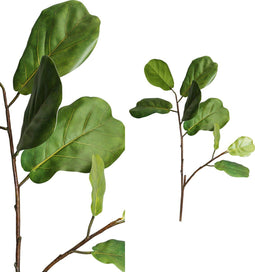 PTMD Leaves Plant Funaria Kunsttak - 60 x 45 x 95 cm - Groen