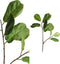 PTMD Leaves Plant Funaria Kunsttak - 60 x 45 x 95 cm - Groen
