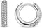 TI SENTO Dames Oorbellen - 925 zilver - Zirconia wit - 7557ZI