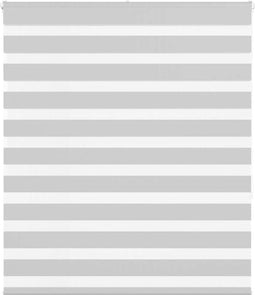 vidaXL - Zebra - rolgordijn - 135x150 - cm - stofbreedte - 130,9 - cm - lichtgrijs