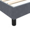 vidaXL - Bedframe - zonder - matras - 120x220 - cm - fluweel - donkergrijs