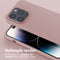 Selencia Hoesje Geschikt voor iPhone 14 Pro Hoesje Met Koord - Selencia Siliconen hoesje met afneembaar koord - roze