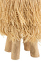 J-Line Krukje Alex Rafia/Teak Hout Naturel