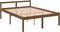 vidaXL - Seniorenbed - massief - grenenhout - honingbruin - 140x190 - cm