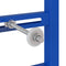vidaXL - Verborgen - Montageframe - voor - Wastafel - 50x112-136 - cm - Staal