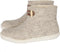 Vilten damesslof High Boots light grey Colour:Lichtgrijs/ Ecru Size:41