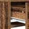vidaXL - Kaptafel - met - LED - Verlichting - - - Oud - Hout, - 50x41x135 - cm
