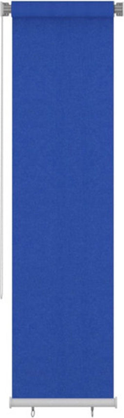 vidaXL - Rolgordijn - voor - buiten - 60x230 - cm - HDPE - blauw