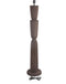 PTMD Lorinne Brown Mango Wood Layered Floor Lamp Base