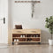 vidaXL - Schoenenbank - 102x35x55 - cm - bewerkt - hout - sonoma - eikenkleurig