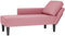 vidaXL - Chaise - longue - met - kussen - en - rechterarmleuning - fluweel - roze