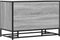 vidaXL - Schoenenbank - 80x40x53,5 - cm - bewerkt - hout - en - metaal - grijs - sonoma