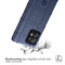 iMoshion Hoesje Geschikt voor Motorola Edge 40 Pro Hoesje Siliconen - iMoshion Rugged Shield Backcover - Donkerblauw