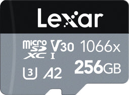 Lexar Professional 1066x - microSDXC UHS-I - 256GB - 160 MB/s leessnelheid - 120 MB/s schrijfsnelheid