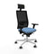 Bureaustoel met hoofdsteun Piqueras y Crespo 3D026G1 Hemelsblauw